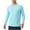 Light Blue, variant on LIaqionyy Men's Swim Shirts UPF 50+ UV Sun Protection Long Sleeve Lightweight Quick Dry Tops