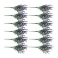 thumbnail image 2 of Inteprter 12 piezas de plantas artificiales duraderas y con buena sensación de mano para ramos de boda únicos, púrpura no tóxico Type2 NO2, 2 of 6