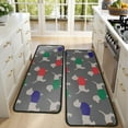 thumbnail image 4 of Kitchen Rugs Sets Of 2,Dachshund Footprint Anti Fatigue Kitchen Mat Rugs Non Slip Washable,Decorative Kitchen Floor Mats for Kitchen,Sink,Laundry,17"x47"+17"x47", 4 of 5