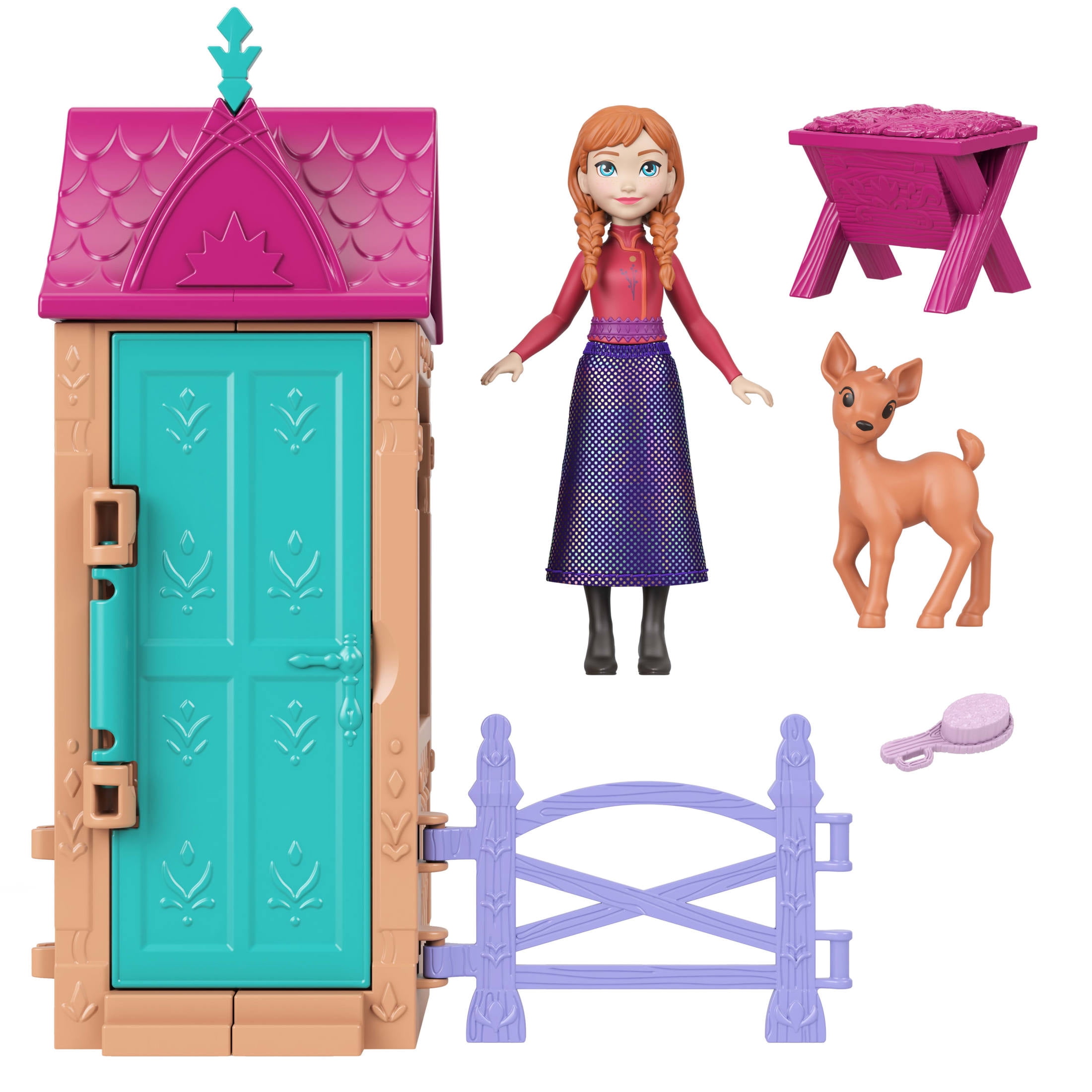 Disney Frozen Small Doll Playset with 5 Surprises Including Anna or Elsa (1 Doll; Character Varies)