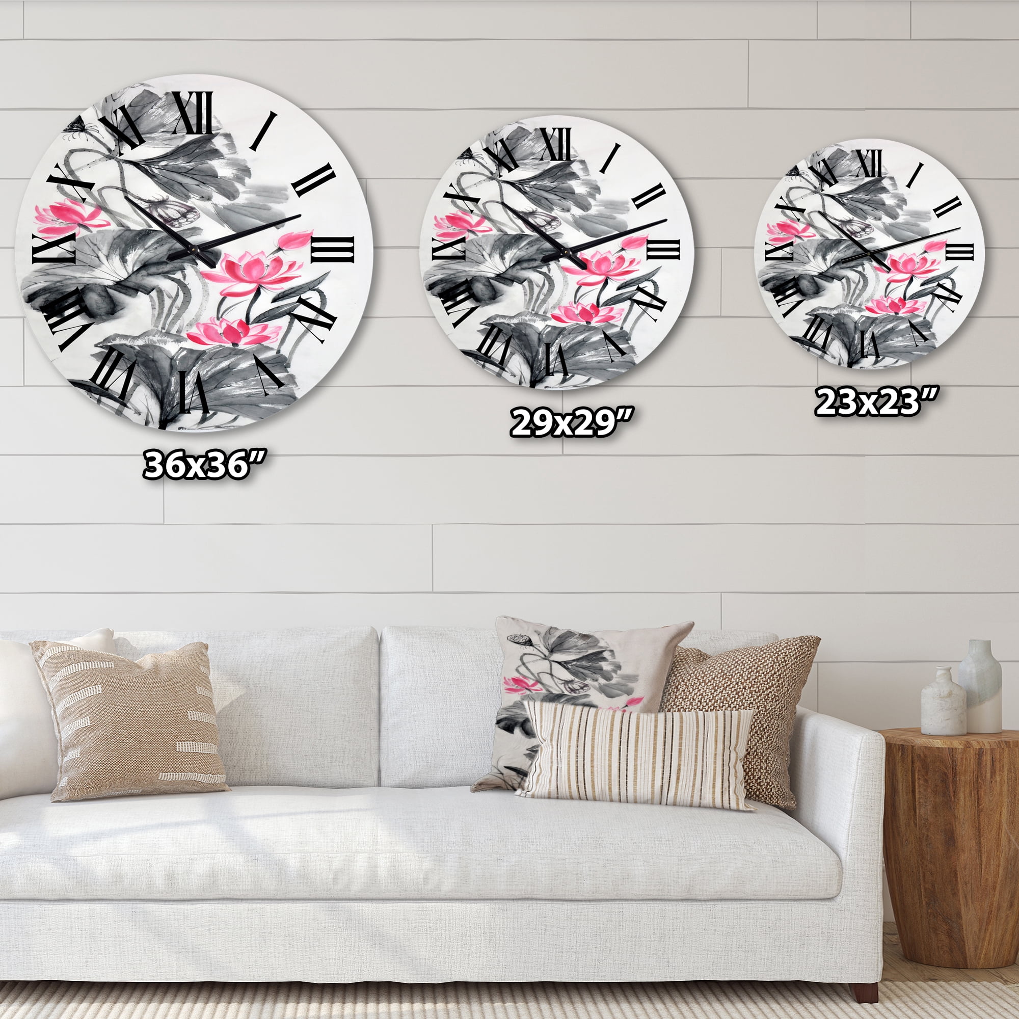 Designart 1 in Quartz Traditional Wall Clock