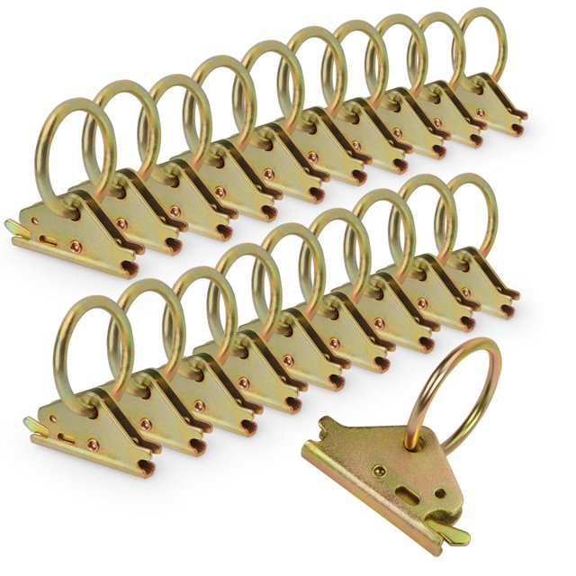 Eapele 20 anclajes de amarre de anillo en forma de E de acero para carga segura en remolques cerrados/planos, límite de carga de 1500 lb