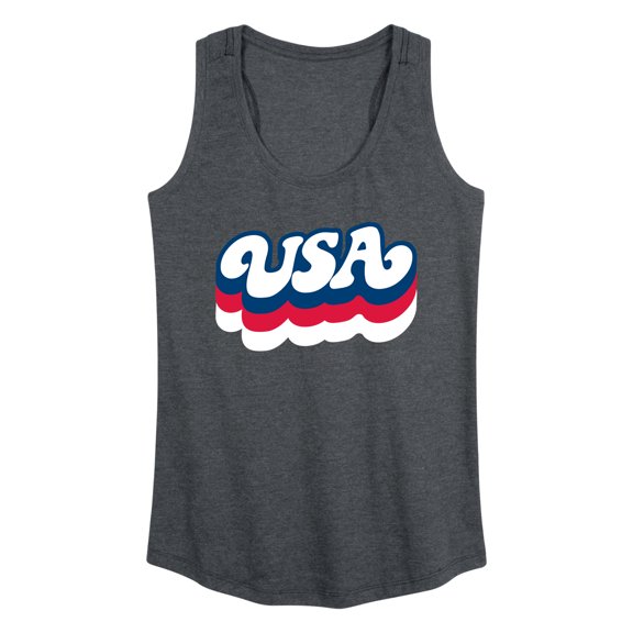 Instant Message - Retro USA - Women's Racerback Graphic Tank