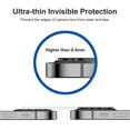 thumbnail image 4 of For iPhone 14 6.1 inch/14 Plus 1 Set Camera Lens HD Tempered Glass Alloy Ring Film, 4 of 5