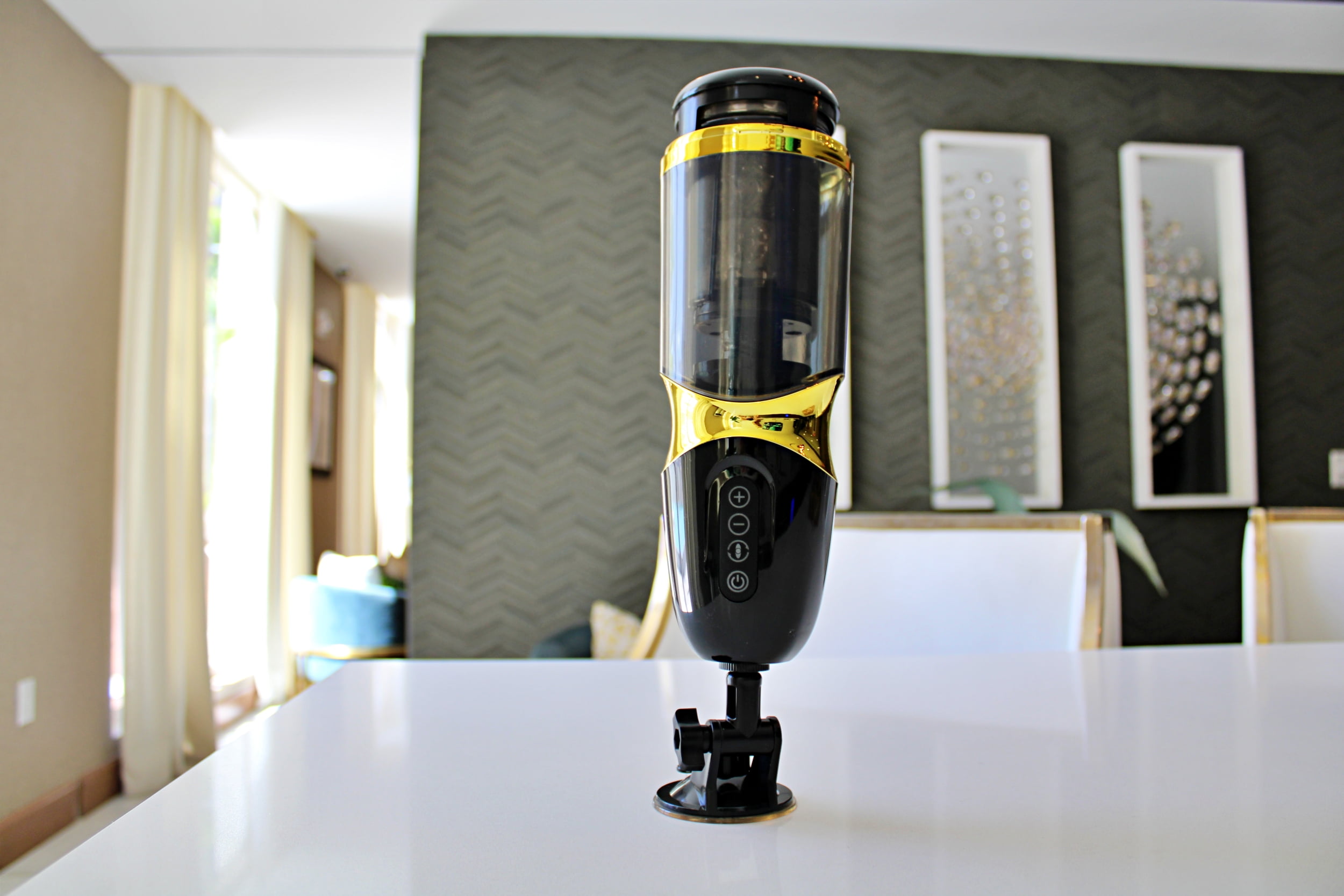 The Modern Masturbation Cup, Automatic Male Masturbator Zeus V for Vibes