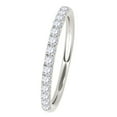 thumbnail image 4 of Aonejewelry 0.25 Ct Round Diamond Hand-Crafted Wedding Band In 14K Solid White Gold, 4 of 4