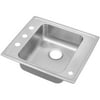 Elkay Drkad252250 25" Single Basin Drop In Stainless Steel Utility Sink - 2 Faucet Holes