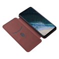 thumbnail image 4 of Compatible With Oukitel C25 Carbon Fiber Pattern Premium Flip Case With Card Holder Magnetic Closure, 4 of 5