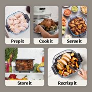 Ninja Crispi Pro 6-in-1 Glass Countertop Air Fryer, White