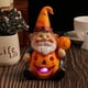 thumbnail image 5 of Halloween Jardín Gnomos Wansheng Calabaza Anciano Hada Decoración Luminosa Jardín Enano Decoración Resina Decoración, 5 of 6