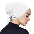 thumbnail image 4 of Mujeres Debajo De La Bufanda Sombrero Hijab Gorra Ajustable Islámica Musulmana Debajo De La Bufanda Hijab Gorra Con Cierre De Amarre Eigraketly AP008118-02, 4 of 6