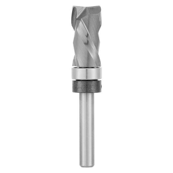 TMWEFUSC Flush Trim Router Bit Metal Top Bearing Compression Up Down Spiral Router Bit Carbide Woodworking Milling Tool Professional Cutter Router Kit for Fibreboard Solid Wood Plywood