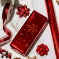 thumbnail image 5 of Christmas Wrapping Paper, Red Snowflake Wrapping Paper, Elegant Holographic Sparkle Snowflake Christmas Gift Wrap for Winter Holiday Scrapbook Paper, Festive Decoration (17 Inch X 33 Feet), 5 of 15