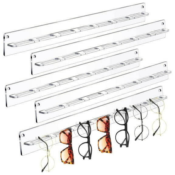 Sunglasses Holder Organizer Acrylic Sunglasses Storage Hanger Rack Wall Mounted