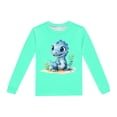 thumbnail image 4 of Rovga Ensemble de Pyjama à Manches Longues pour Garçon 3 Ans, Imprimé Dinosaure, Col Rond, Pantalon Long, Vêtements de Maison, Combinaison Rétro Vert Menthe, 4 of 4