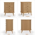 thumbnail image 4 of Yiwa Commode Bohème en Osier à 4 Tiroirs, Commode de Chambre avec Poignées et Pieds Robustes, Buffet de Rangement pour Salon Ou Entrée, 4 of 7