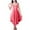 Watermelon Red, variant on HomeGardon Nightgowns for Women,Summer Dresses Fashion Women V-Neck Casual Solid Sleeveless Sleepshirts Dress