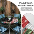 thumbnail image 2 of Black Snowman Christmas Round Tablecloth for 45-54 Inch Tables,Fitted Table Cover with Elastic Edge,Winter Snowflake Xmas Gifts Waterproof Outdoor Table Cloth Protector for Patio Garden Dinner Picnic, 2 of 9
