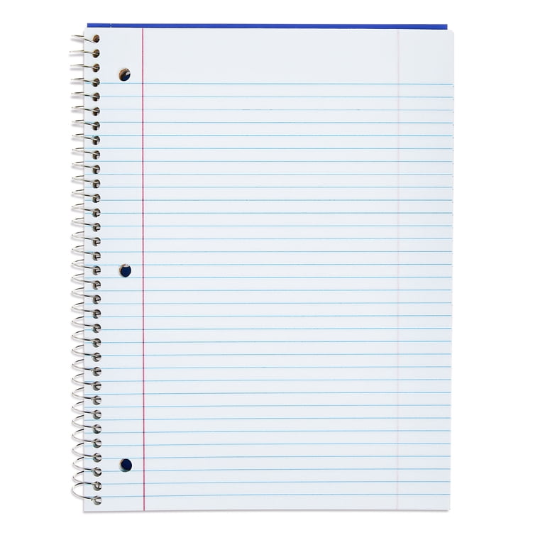 Ssc Notebook Ruled Paper Notebook College Ruled 4Pack Spiral Journal Subject Notebook Ruled ...