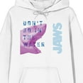 thumbnail image 2 of Jaws Don't Go in the Water Men's White Graphic Hoodie-XXL, 2 of 4