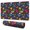 DarkBlue Dinosaurs InSpace, variant on Long Mouse Pads for Desk,DarkBlue Dinosaurs Palm Trees Pattern Desk Mats on Top Of Desks, Desk Mouse Pad Extra Large with 3mm Non-Slip Base and Stitched Edge for Gaming,Office,Work,Home 31.5"x11.8"