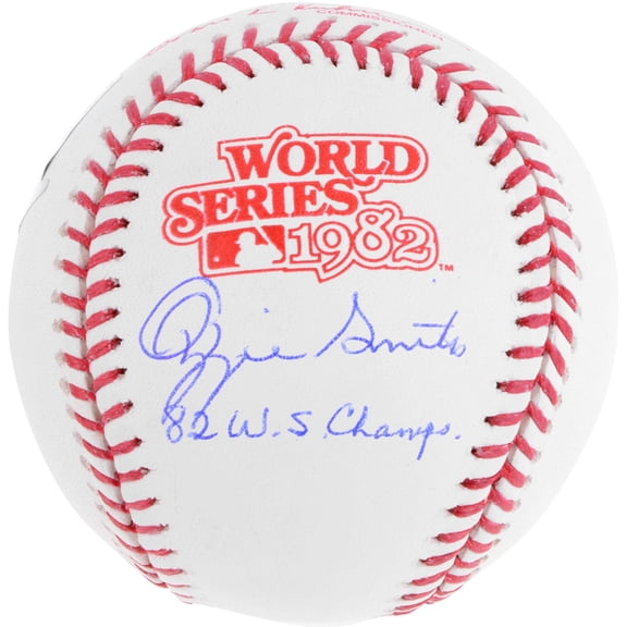 Ozzie Smith St. Louis Cardinals Autographed 1982 World Series Logo Baseball with 82 WS Champs Inscription - Fanatics Authentic Certified