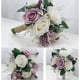 thumbnail image 3 of Ramo De Rosas Artificiales Para Boda, 20x26cm, Ramo De Flores De Seda Para Novia, Accesorio De Fotografía, Color Champán Y Morado, 3 of 8