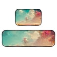 thumbnail image 3 of Kitchen Rugs 2 Piece Waterproof Non Slip Kitchen Kitchen Rug Set for Sink Office Kitchen Cafe,Colorful Landscape Field, 3 of 6