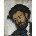 thumbnail image 2 of Paul Cézanne 12x14 Black Ornate Wood Framed Double Matted Museum Art Print Titled: Portrait of Antoine-Portune Marion (1871), 2 of 5