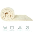 thumbnail image 5 of Organictune Cotton Cable Knitted Toddler Throw Blanket, Soft Warm and Breathable Crib Blanket for Boys and Girls, 30" x 40", Ivory, 5 of 5