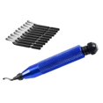 thumbnail image 2 of HILABEE Metal Deburring Tool with BS1010 Deburring Blade Rotary Shaft Blue, 2 of 9