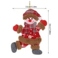 thumbnail image 3 of Fiudx Colgante de Muñeco de Baile Navideño, Adorno Ligero para Árbol de Navidad, Adorno Único para Decoración Navideña, Perfecto para Reuniones Familiares, Religiosas y Festivas, 26 G, Juego de 1 Pie, 3 of 3