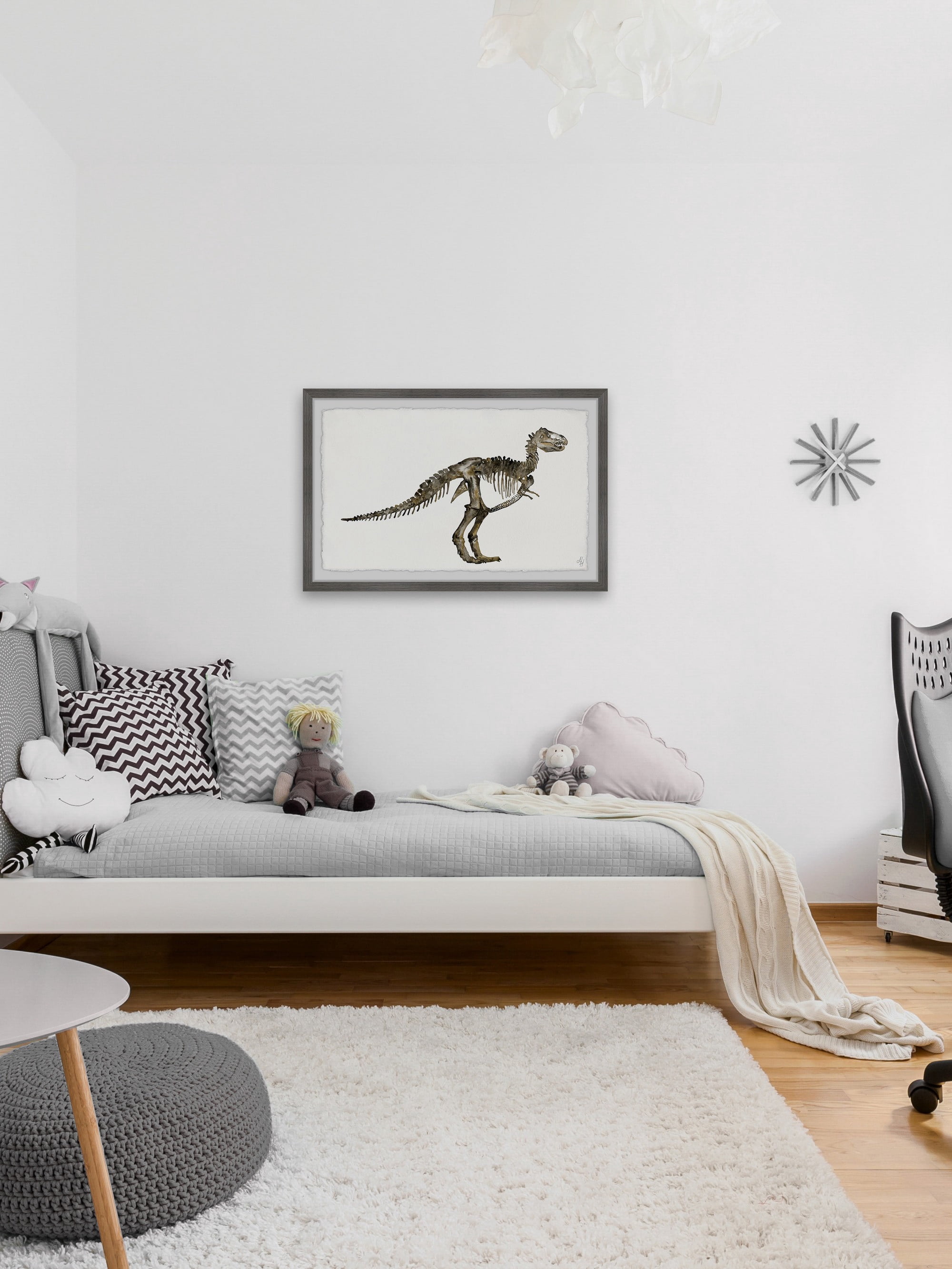 Marmont Hill Dinosaur Skeleton Framed Wall Art