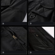 Aihuaihua Military Jackets for Men Multi-Pocket Hiking Coats with Hood Zip Up Long Sleeve Army Safari Men Bomber Jacket