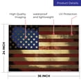 thumbnail image 3 of American Flag Sign, Vintage Rustic Wall Decor, 24x36 Corrugated Plastic, 3 of 7
