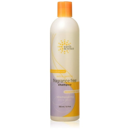 Earth Science Fragrance Free Shampoo - Earth Science Fragrance Free Shampoo with mild coconut-based cleansers for sensitive scalp & hair â?? 12 oz. (Pack of 2)