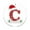 C, variant on Christmas Clearance, Personalized Christmas Alphabet Acrylic Decorations, Hanging Ornaments for Trees, Doors and Walls, DIY Crafts for Holiday Gift Customization, Outdoor Christmas Decorations