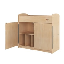 Foundations Serenity Changing Table with Storage Cubbies, Foam Pad Included, Natural