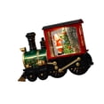 thumbnail image 2 of Adorno navideño, colección de decoración de estatua de tren iluminada, decoración de tren de Navidad Vintage, globo de nieve para sala de estar, escritorio Chico rojo, 2 of 8