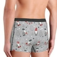 thumbnail image 6 of Cauagu Santa with Gifts Print Boxer Briefs for Men,Comfortable Breathable Men's Underwear Moisture Wicking Underpants -Large, 6 of 8