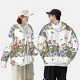 thumbnail image 5 of Picia Herbs and Wildflowers Women's Men's UPF 50+ Sun Protection Hoodie Shirt Long Sleeve SPF Fishing Outdoor UV Hiking Lightweight Shirts-Large, 5 of 9