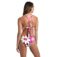 thumbnail image 2 of La Blanca womens High Neck Midkini Swimsuit Bikini Top, Multi in Full Bloom, 16 Plus, 2 of 2