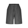 thumbnail image 4 of Dealovy Shorts for Women Drawstring High Waisted Lounge Shorts Straight Leg Pull on Summer Beach Shorts, 4 of 9