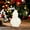 White, variant on HongHeng 1Pc Christmas Snowman Shaped Scented Candle, Handmade Aesthetic Aroma Soy Wax Decorative Candle for Table Photo Prop,Prefect for Christmas Eve Party Decoration and Gift
