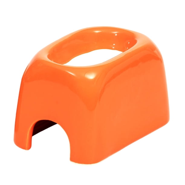 Caja para reptiles, decoración paisajística, hábitat de cerámica para hámster, decoración para mascotas, hábitat para dragones y barbas Naranja mediana