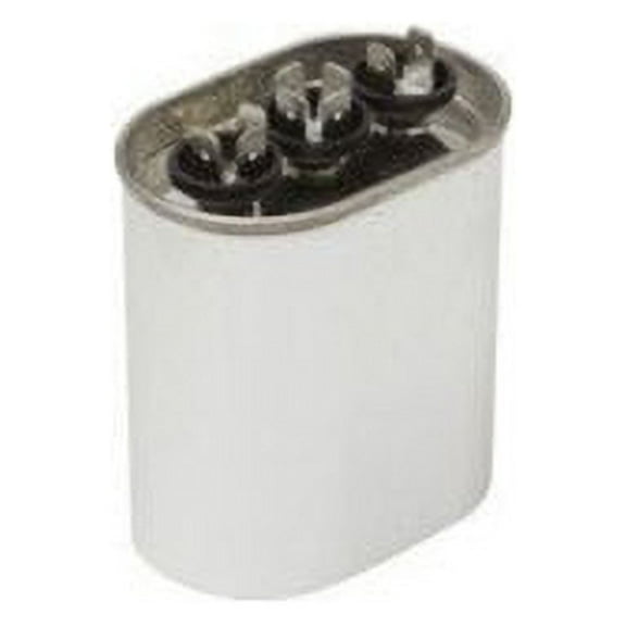 Dual Run Capacitor, Oval, 35 3 Mfd., 370 Volt, CD35 3X370