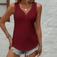 thumbnail image 6 of FJUCHAI Womens Tops Vest V-Neck Sleeveless Soft Summer Tees Loose Vest S-XXL, 6 of 10