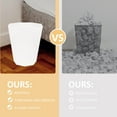 thumbnail image 2 of Mesh Trash Bin Plastic Wastebasket Household Trash Can 24.00X21.00X21.00CM White, 2 of 8