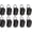 Black, variant on Hanging Clips Pack of 10 Triangle Back Medium Power for Tapestry Small Rugs,Towel, Shawl and Paintings by General (White)