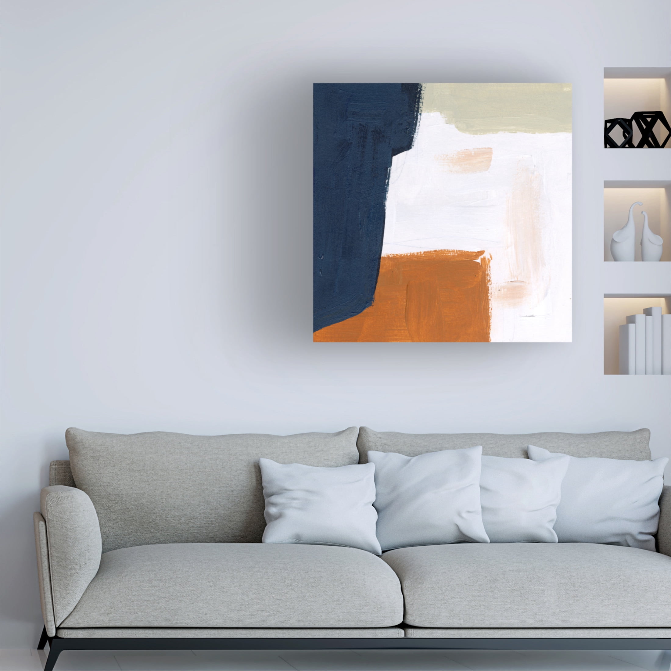 Canvas Wall Art - Melissa Wang 'After You I' Wall Art for Living Room, Bedroom, or Office Décor by Trademark Fine Art - 18 x 18 Inches